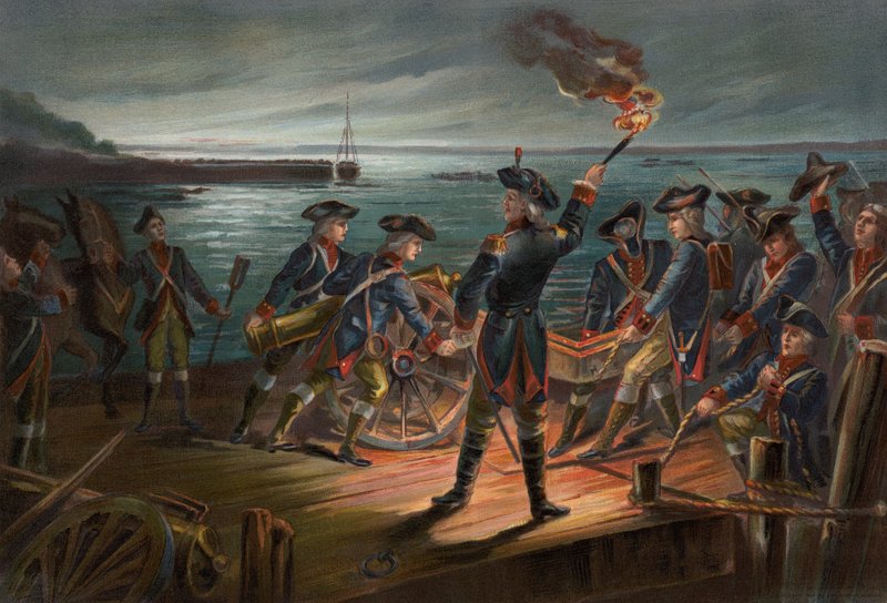 Armáda USA, ústup dělostřelectva z Long Islandu od American School