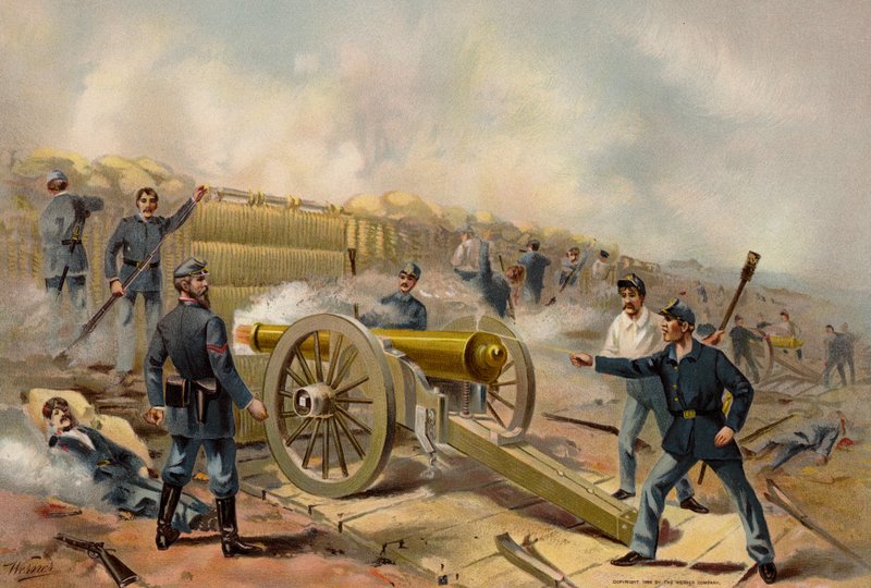 US Army, obléhací a barbetová děla, Fort Haskell od American School