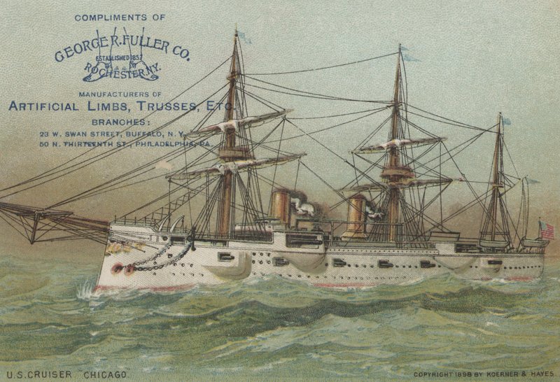 Křižník amerického námořnictva USS Chicago, 1898 od American School