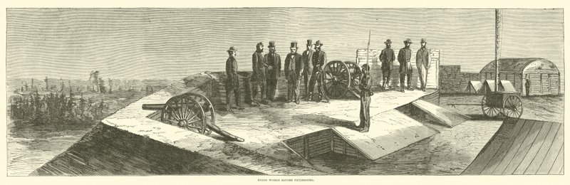 Union funguje před Petrohradem, říjen 1864 od American School