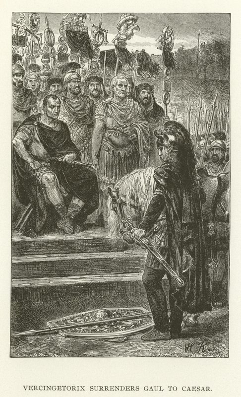 Vercingetorix vzdává Galii Caesarovi od American School