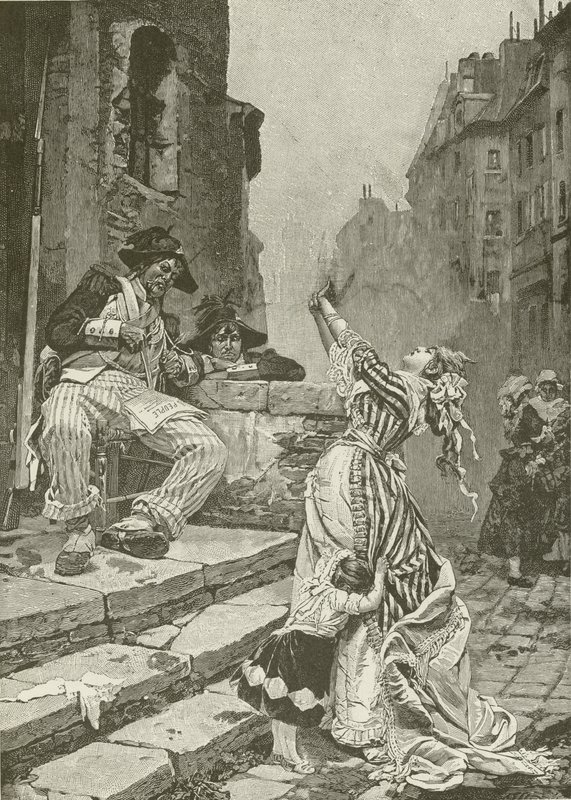 Oběti francouzské revoluce, maloval Paul Svedonesky od American School