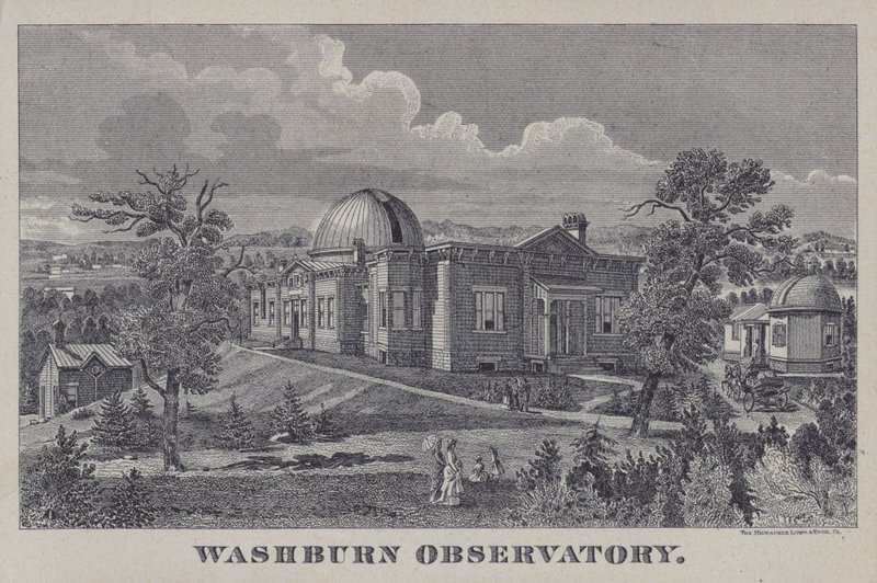 Washburn Observatory, Madison, Wisconsin, USA (litho) od American School