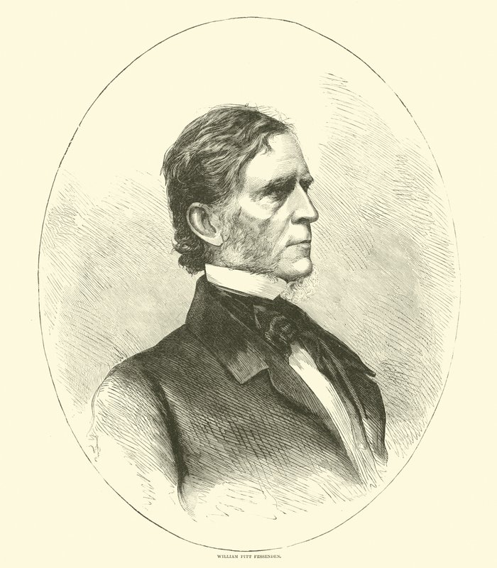 William Pitt Fessenden, duben 1865 od American School