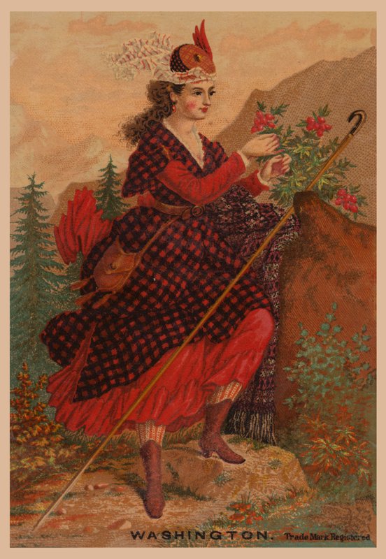 Žena v červeném (chromolit) od American School