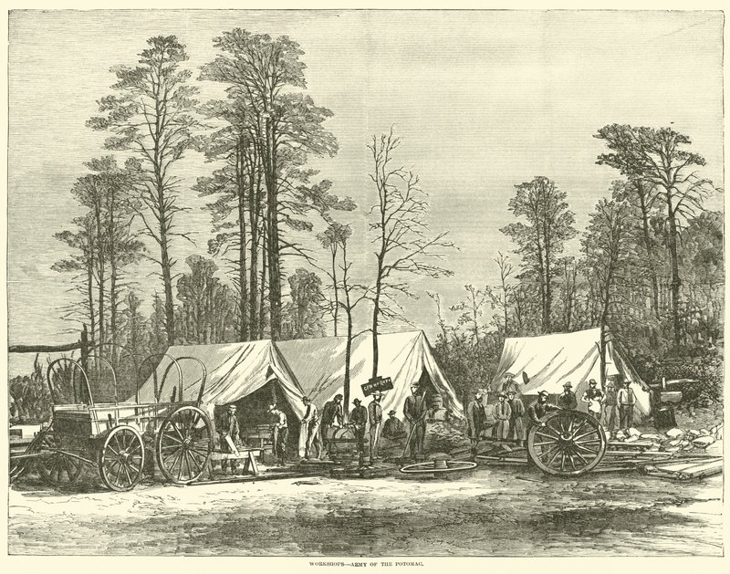 Workshops, Army of the Potomac, květen 1864 od American School