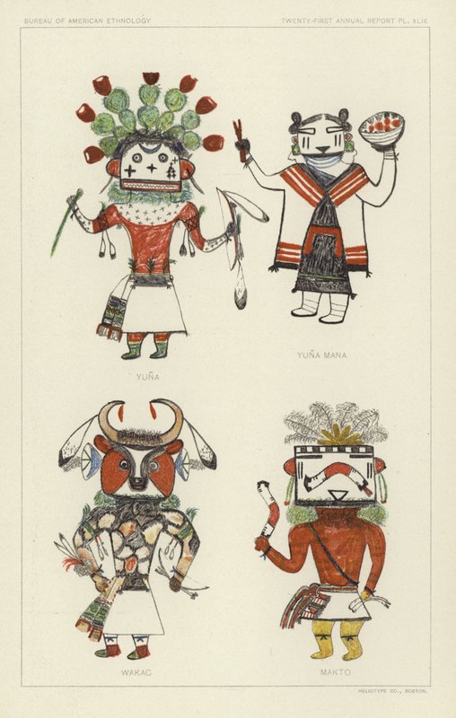 Yuna, Yuna Mana, Wakac, Makto (barevná litografie) od American School