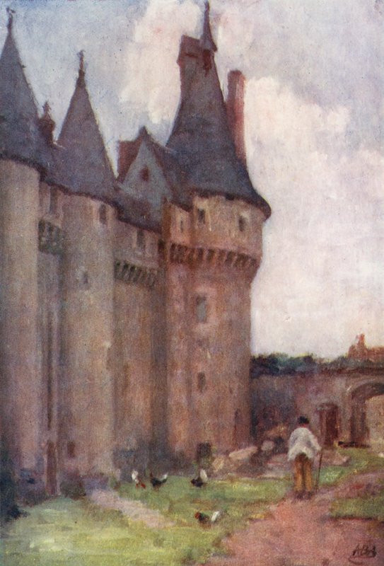Fougeres-sur-Bievre (barevná litografie) od Amy B. Atkinson