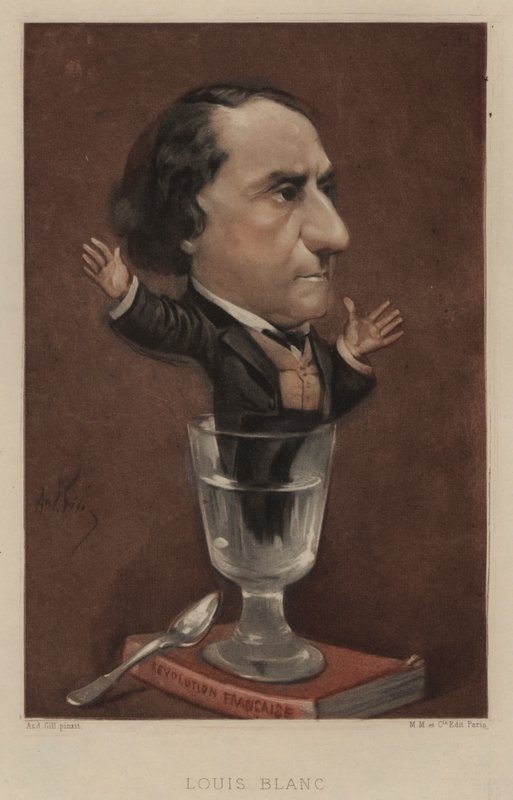 Louis Blanc , francouzský politik a historik od Andre Gill