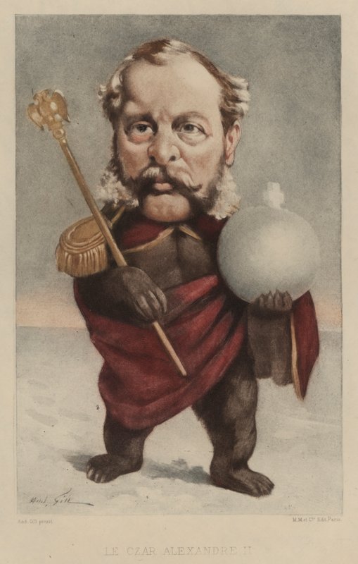 ruský car Alexandr II od Andre Gill