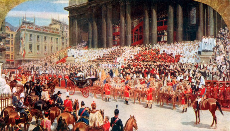 Katedrála svatého Pavla: Diamantové jubileum královny Viktorie, 22. června 1897 od Andrew Carrick Gow