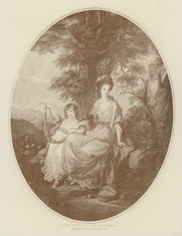 Lady Rushout a dcera od Angelica Kauffmann
