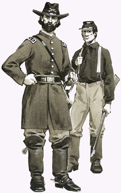 Důstojník a voják americké kavalerie od Angus McBride