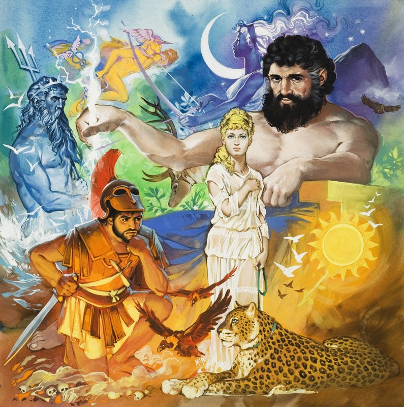 Klasická montáž (kvaš na papíře) od Angus McBride