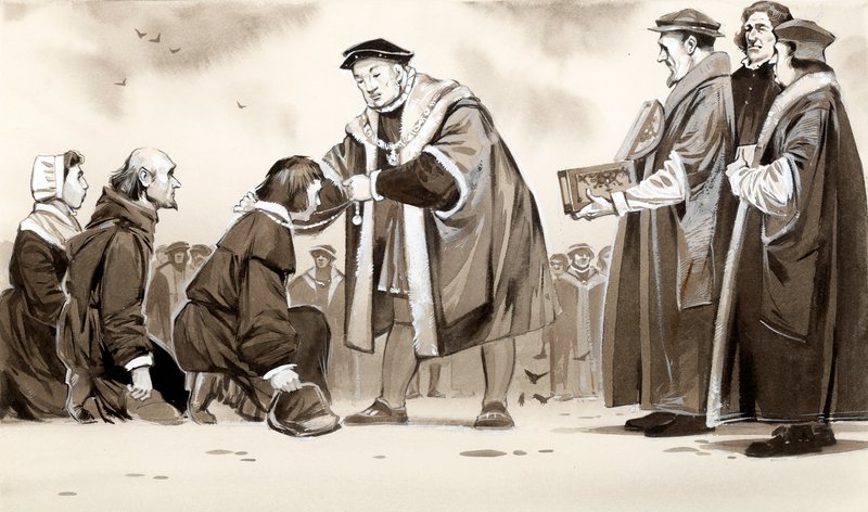 Jindřich VIII. léčí královské zlo od Angus McBride