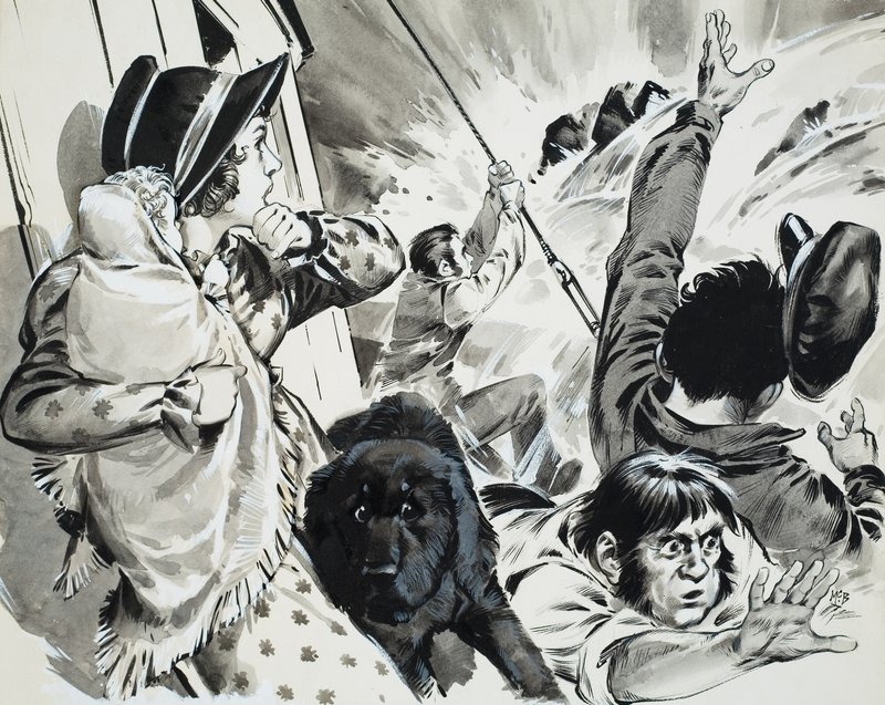 Parník Mississippi (kvaš na papíře) od Angus McBride