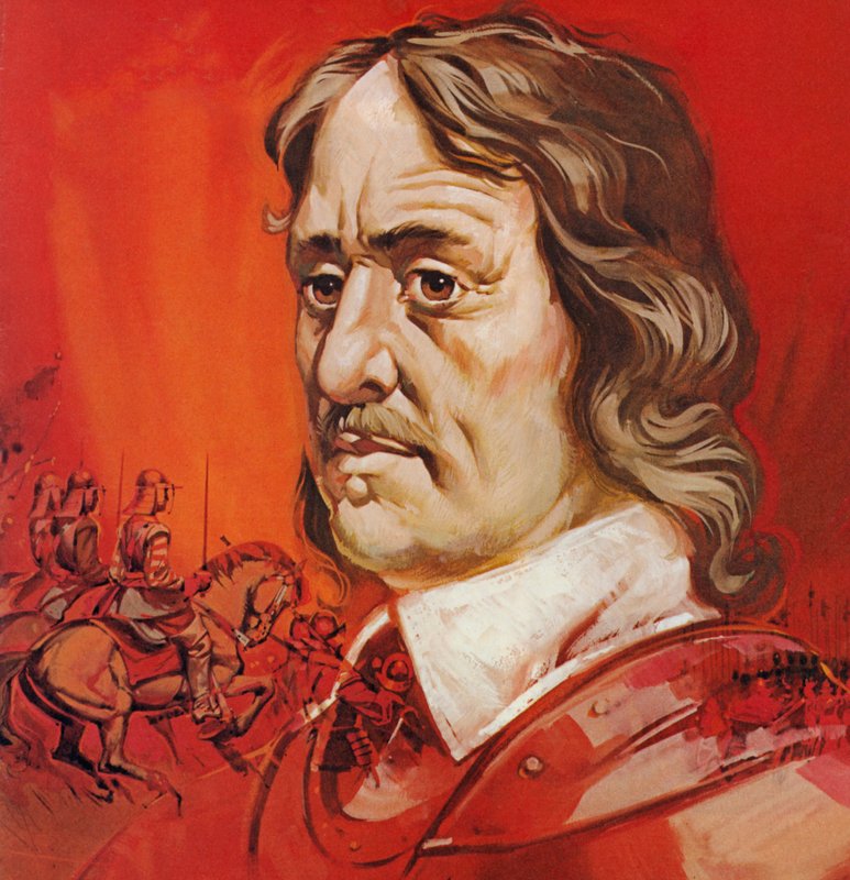 Oliver Cromwell (barevná litografie) od Angus McBride