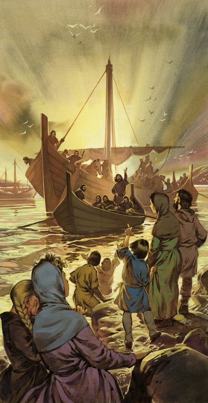 Rozloučení (kvaš na papíře) od Angus McBride