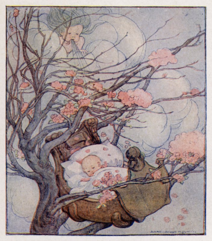 Říkanka: Hush-A-Bye, Baby, On The Tree Top (color litho) od Anne (after) Anderson