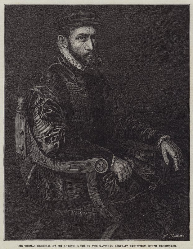 Sir Thomas Gresham od Anthonis van Dashorst Mor