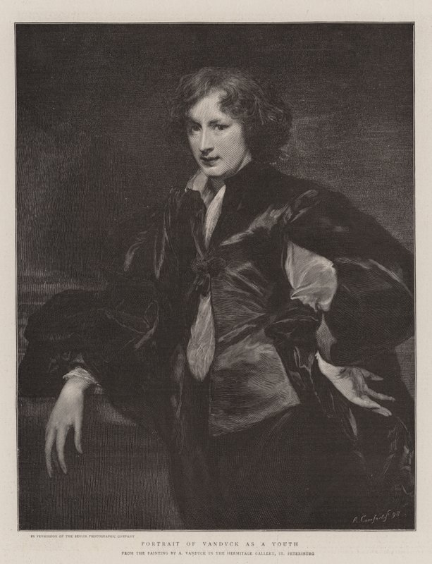 Portrét Vandycka jako mládí od Anthony van Dyck