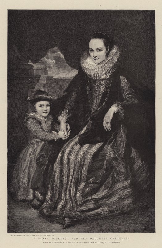 Susanna Fourment a její dcera Catherine od Anthony van Dyck