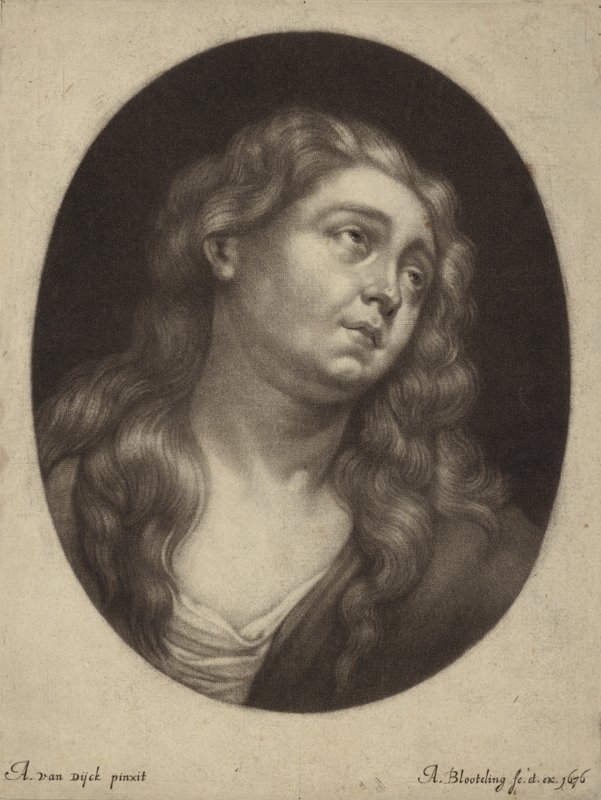 Hlava svaté Máří Magdaleny od Anthony van Dyck