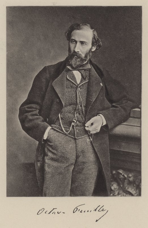 Octave Feuillet , francouzský romanopisec a dramatik (čb foto) od Antoine Samuel Adam Salomon