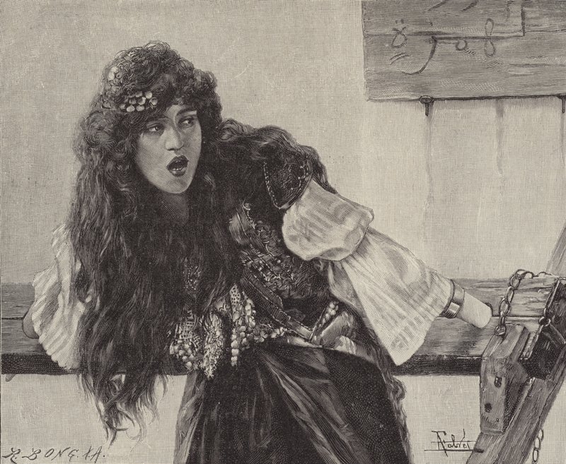 Pomlouvač (rytina) od Antonio Maria Fabres y Costa