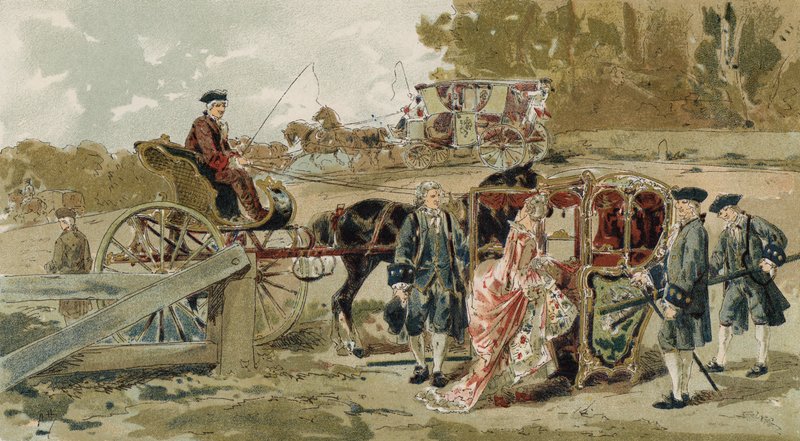 Židle Fliguette a sedan, Rakouské Nizozemsko, 18. století od Armand Jean Heins