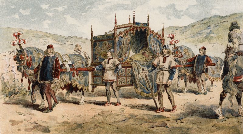 Vrh chatelaine, doba vévodů z Burgundska, 15. století od Armand Jean Heins