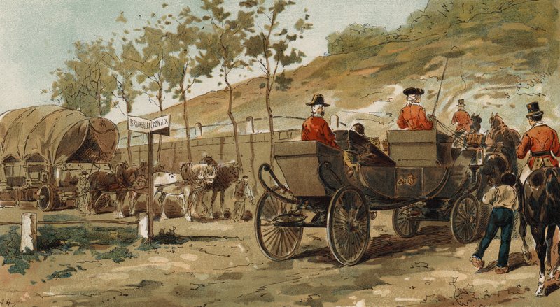 Renaix vůz a královský kočár krále Leopolda I., Belgie, 19. století od Armand Jean Heins