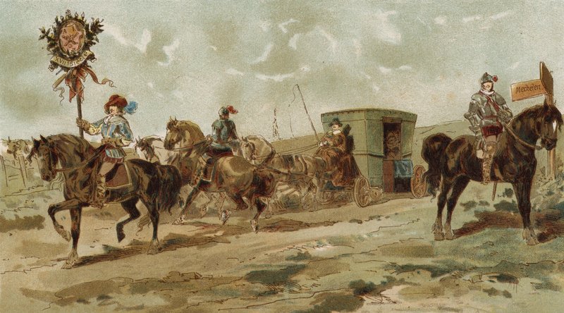 Rubensův kočár, Španělsko Nizozemsko, začátek 17. století od Armand Jean Heins