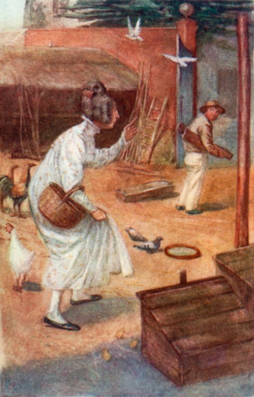 Ilustrace k románu Northanger Abbey od Jane Austenové od Arthur Wallis Mills
