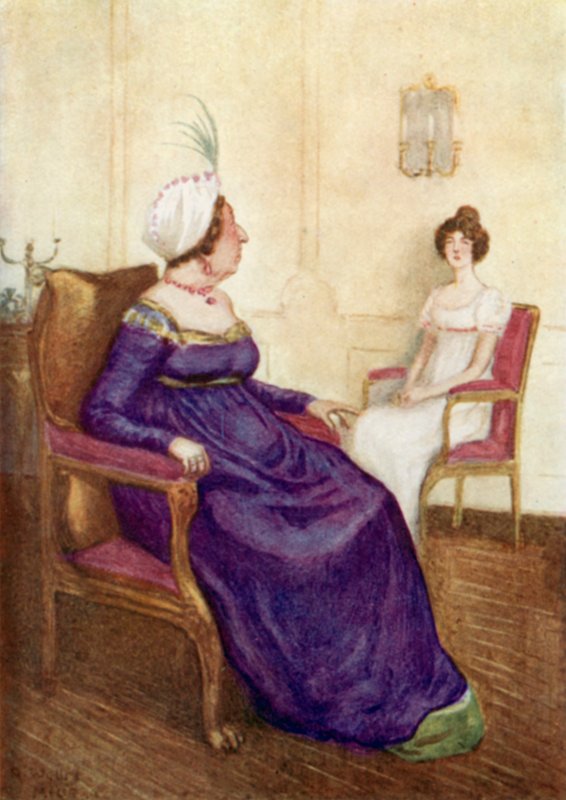 Ilustrace k Pýše a předsudku od Jane Austenové od Arthur Wallis Mills