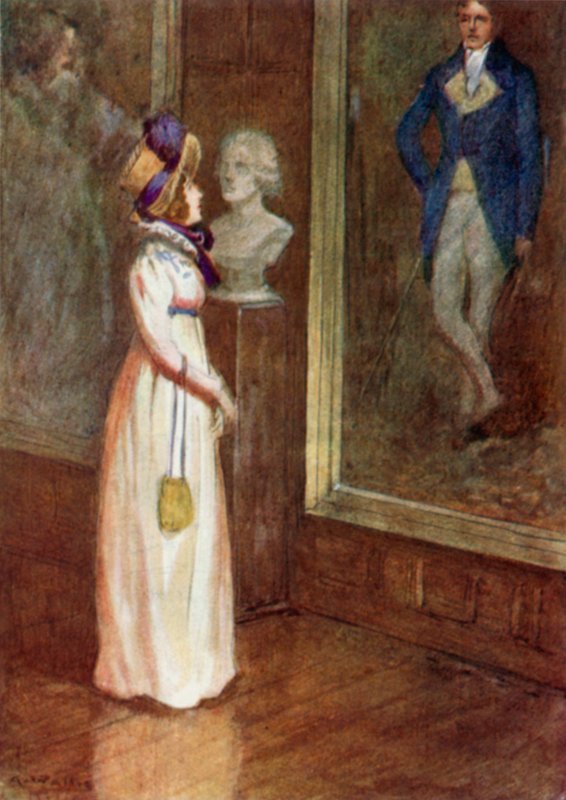 Ilustrace k Pýše a předsudku od Jane Austenové od Arthur Wallis Mills