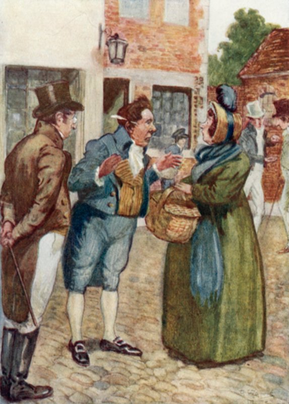 Ilustrace k Pýše a předsudku od Jane Austenové od Arthur Wallis Mills