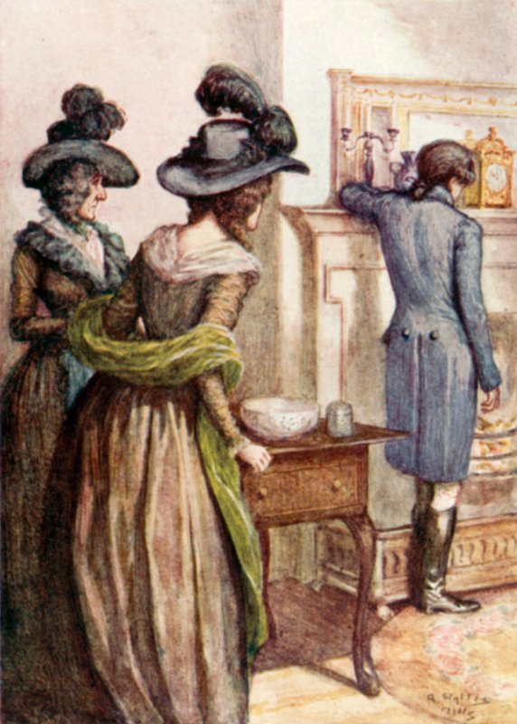 Ilustrace k Pýše a předsudku od Jane Austenové od Arthur Wallis Mills