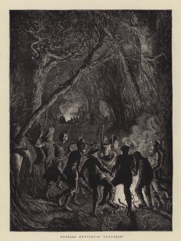 Lov buvolů, jamboree od Arthur Boyd Houghton