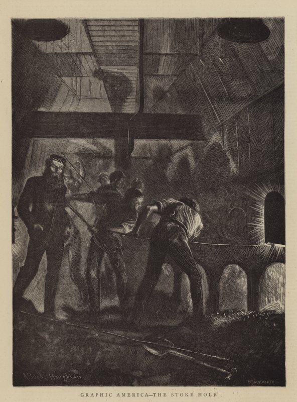 Grafická Amerika, Stoke Hole od Arthur Boyd Houghton