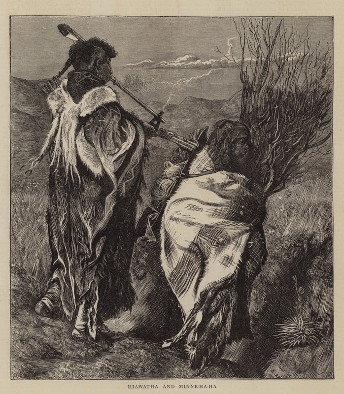 Hiawatha a Minne-ha-ha od Arthur Boyd Houghton