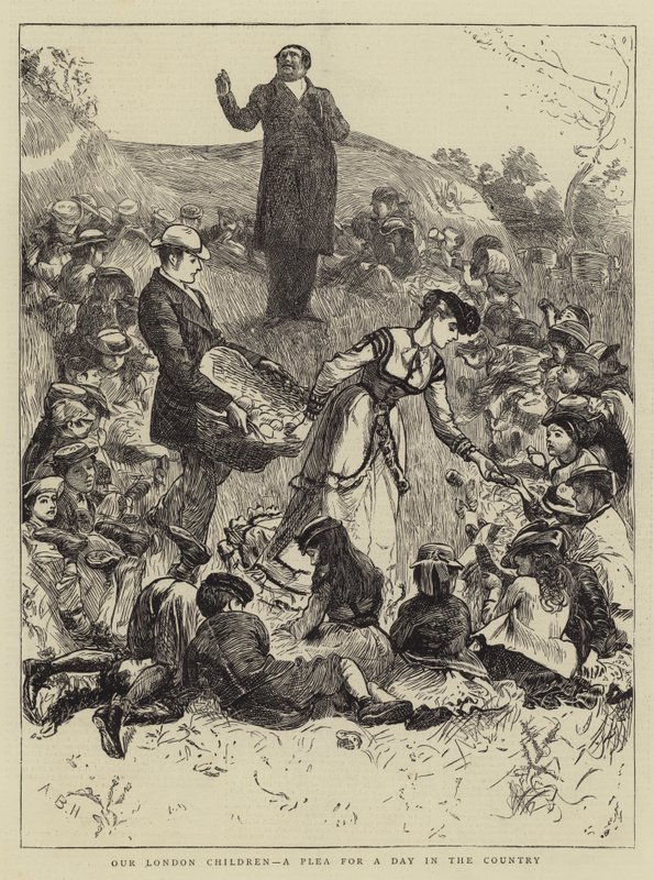 Naše londýnské děti, prosba za den na venkově od Arthur Boyd Houghton