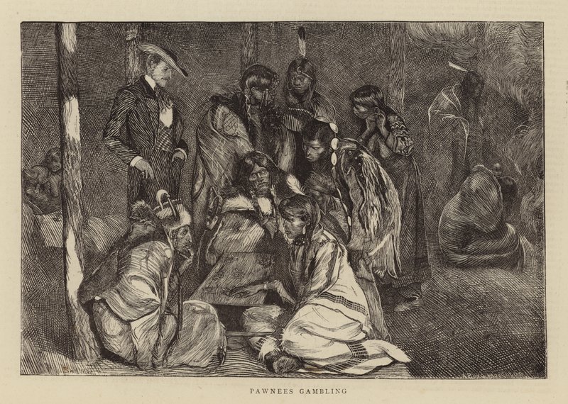 Hazardní hry Pawnees od Arthur Boyd Houghton