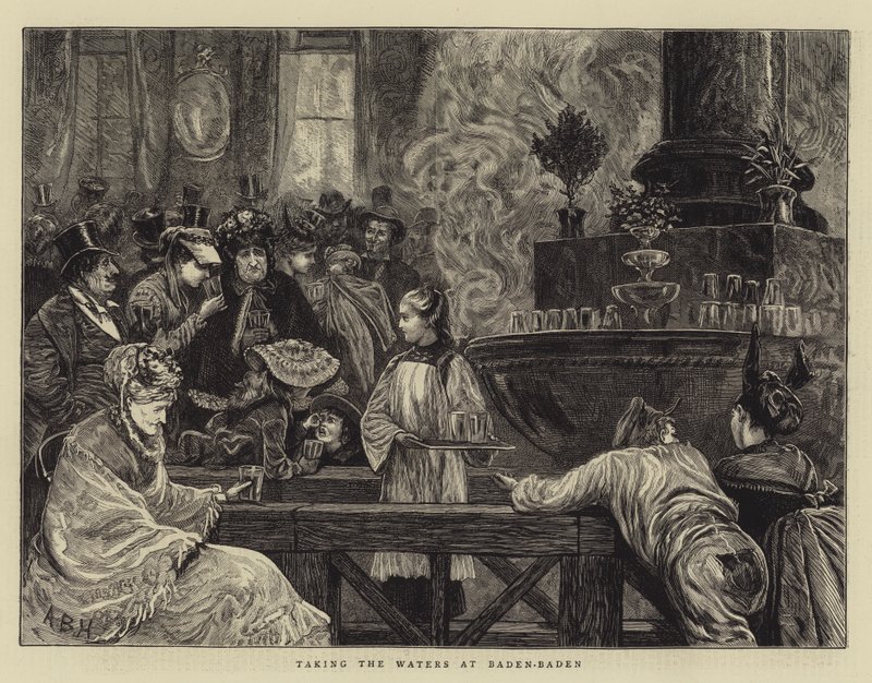 Převzetí vod v Baden-Badenu od Arthur Boyd Houghton