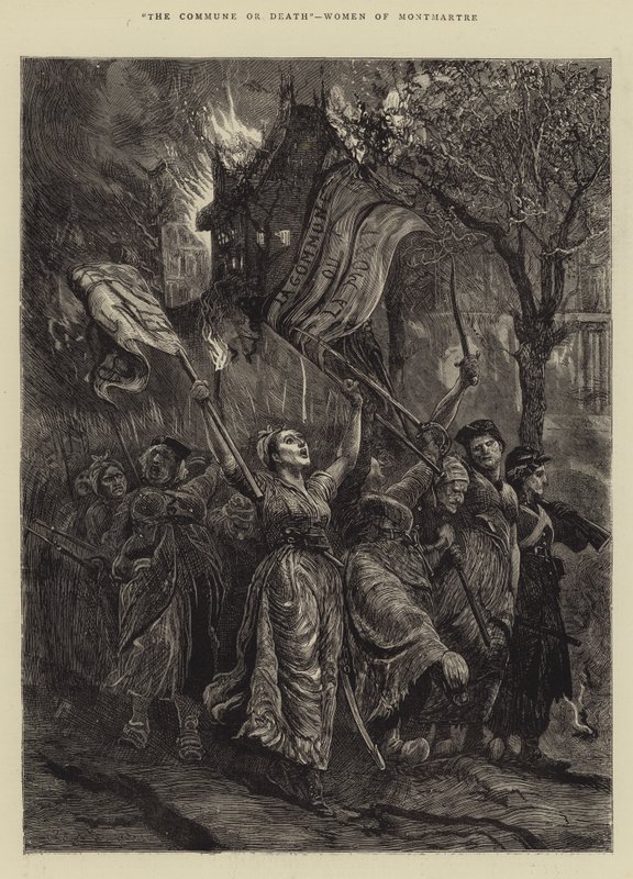 Komuna nebo smrt, ženy z Montmartru od Arthur Boyd Houghton