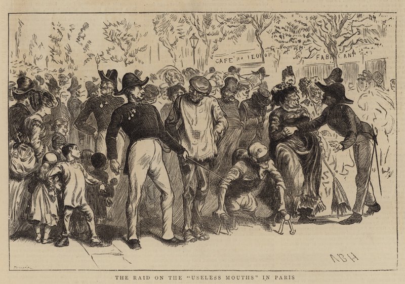 Nájezd na zbytečná ústa v Paříži od Arthur Boyd Houghton