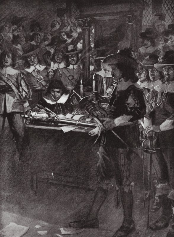 Strafford odevzdává svůj meč v Dolní sněmovně. od Arthur David (after) McCormick