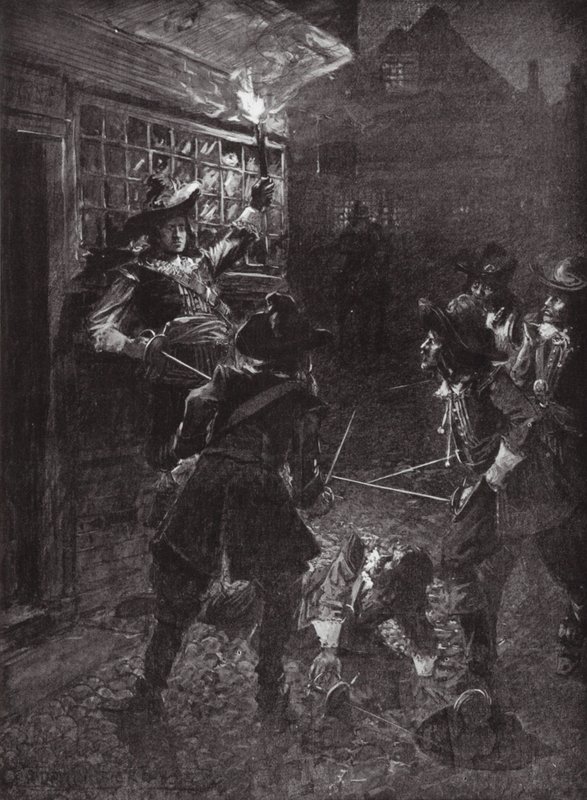 Útok na sira Johna Coventryho od Arthur David (after) McCormick