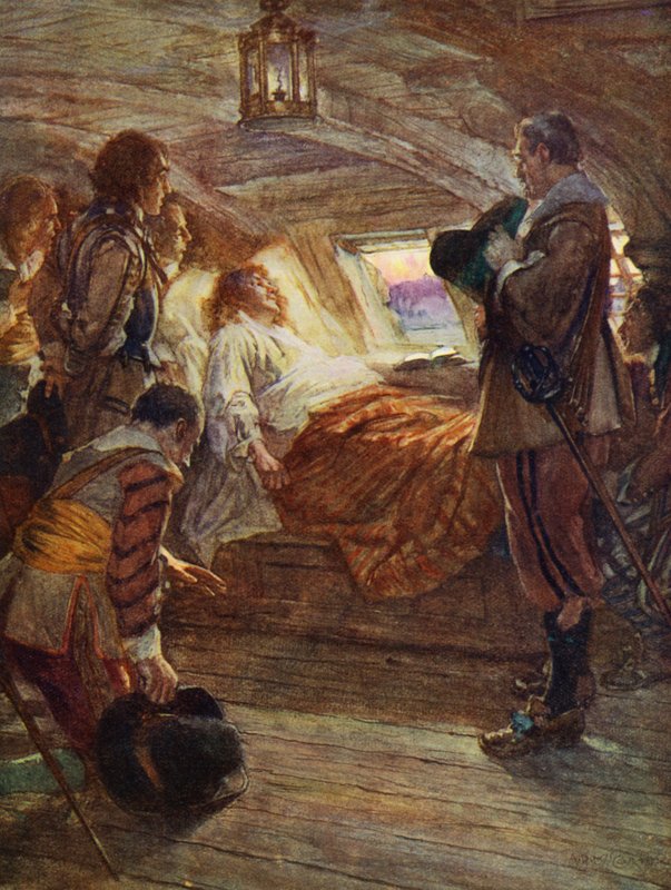 Smrt sira Francise Drakea od Arthur David (after) McCormick