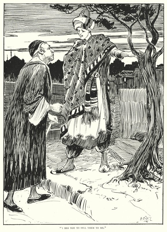 "Prosím tě, abys mi je prodal" (rytina) od Arthur David McCormick